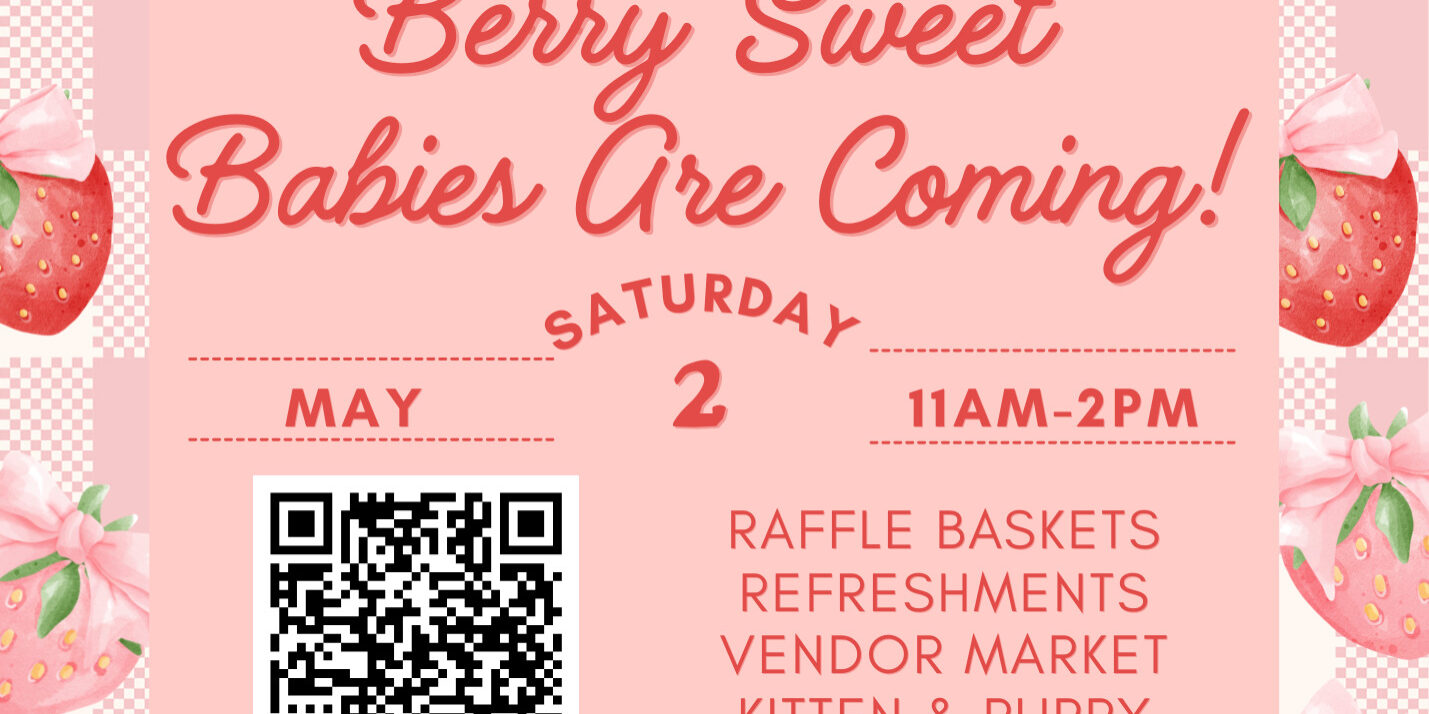 2026 Animal Baby Shower at Humane Indiana Shelter and Adoption Center - Event Flyer